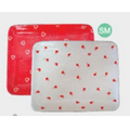 Red Rectangular Hearts Specialty Tray w/ White Hearts